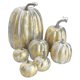 thumbnail image 1 of Paquete de 7 decoraciones de calabaza de oro negro de Acción de Gracias, 4 tamaños de calabazas artificiales, decoración de otoño para chimenea, cocina, fiesta de Acción de Gracias, día de la cosecha, 1 of 5