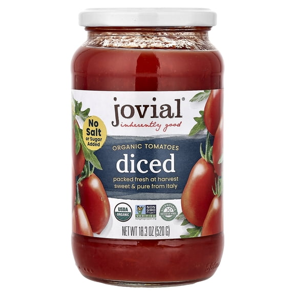 Jovial Organic Diced Tomatoes -- 18.3 Ounce