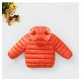 thumbnail image 6 of Ougyinr 6M-5Y Baby Boys Girls Winter Coats Toddler Bear Hoods Down Jacket Infant Kids Light Puffer Padded Outwear, 6 of 9