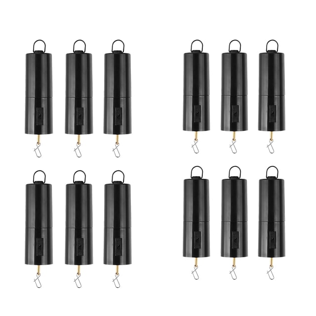 12 Unids Wind Motor Funciona A Batería, Windspinner Mobile Wind Bell Wind Chime Hanger Para Jardín Césped Patio Decoración Macarena Wind Chime Molino giratorio