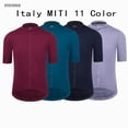 thumbnail image 2 of Maillot de ciclismo para hombre RISESBIK, manga corta, ropa de ciclismo, maillot de bicicleta de carretera, tejido italiano teñido en su totalidad, protección UPF 50+, 2 of 5