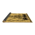 thumbnail image 2 of Ahgly Company Indoor Round Abstract Brown Modern Area Rugs, 6' Round, 2 of 4