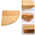 thumbnail image 5 of Tineasur Corner Wooden Shelf Oak Wall Mounted Storage Organizer for Home Decor and Space Saving 1 Set, 5 of 6
