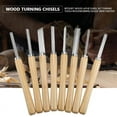 thumbnail image 6 of Artisan's Delight: 8 Pc. High Speed Steel Blades Wood Turning Chisel Set, Portable Storage Solution, Comfortable Grip, And Anti-Rust Coating, Ideal For Crafting And Home Projects, 6 of 8