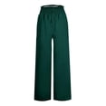 thumbnail image 3 of Patlollav Womens Casual Wide Leg Pants Flowy Adjustable Tie Knot Elastic Waist Trousers with Pockets, 3 of 6