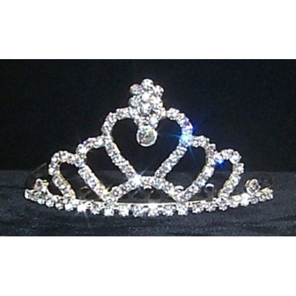 #11680 Heart Tiara Comb