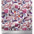 thumbnail image 1 of Soimoi Cotton Duck Fabric Floral,Bird & Animal Cartoon Print Fabric by Yard 42 Inch Wide, 1 of 1