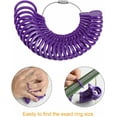 thumbnail image 4 of Ring Sizer Measuring Tool Set with Finger Size Gauge, Four Size Ring Stick Mandrel and ABS Reusable Rings, 4 of 5