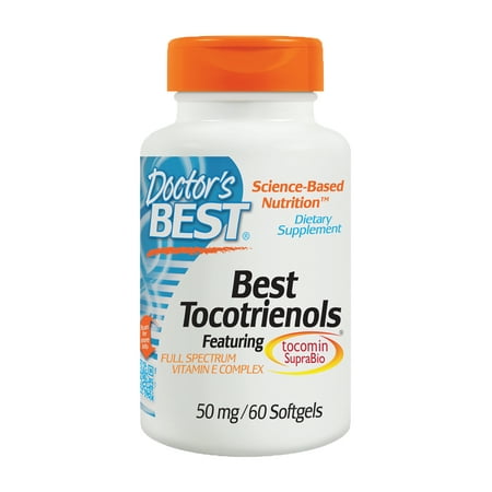 Doctor's Best Tocotrienols 50 mg, 60 Softgels (Doctor's Best 5 Htp Enhanced)