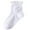 White, variant on Spazoro Child Girls Socks, Casual Seamless Toe for No Rub Breathable Solid Color 100%Cotton Short-tube Comfortable Fit Socks for kids Girls Pink Size 7 T