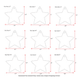 thumbnail image 5 of 25 Units Acrylic Christmas Ornaments Star Soto 1/8" Thick – Clear or Solid Color – (Size 3") Made in USA, 5 of 5