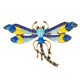 thumbnail image 2 of Simple Broche Ornamento de Formas Sirena, Muchacha de Azul Hugo Broche esmalte, 2 of 10