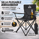 thumbnail image 4 of 4 Sillas Plegables CJR de Playa Campamento y Exteriores negro, 4 of 9