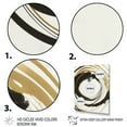 thumbnail image 3 of Designart Black And Gold Curves II Canvas Wall Art, 3 of 5