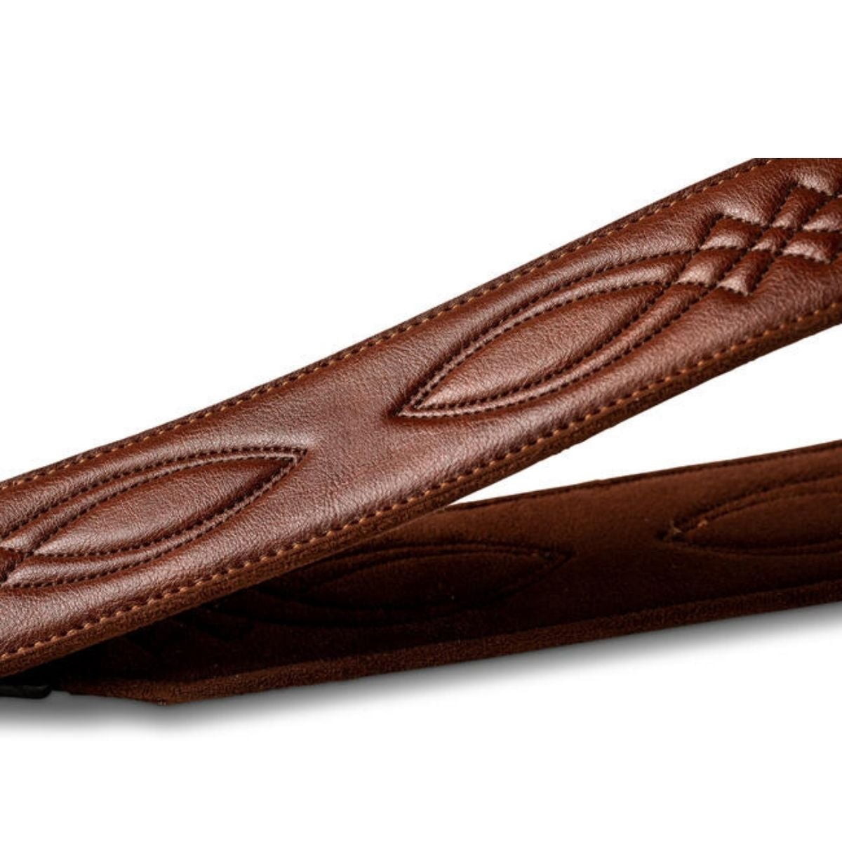 Taylor Strap Vegan Leather Guitar Strap - Medium Brown 2" (4201-20)