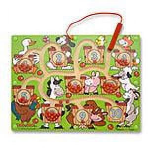 Melissa & Doug Magnetic Wand Number Maze - Wooden Puzzle Activity