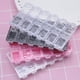 thumbnail image 2 of Seitruly BGVfive 12 Grid Nail Art Estuche de almacenamiento de plástico vacío transparente Cuenta Pendiente Caja de joyería Contenedor Kit de manicura Juegos de manicura transparente Seitruly MR4311-04, 2 of 6