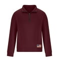 thumbnail image 7 of Fnnxeal Mens Polo Shirts Long Sleeve Collar Fall Winter Fleece Casual Wine Polo Shirts for Men Size L, 7 of 7