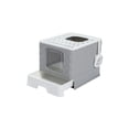 thumbnail image 2 of US Gray Self-Cleaning Hooded Cat Litter Box Enclosed Large Kitty Toilet Refill, 2 of 10