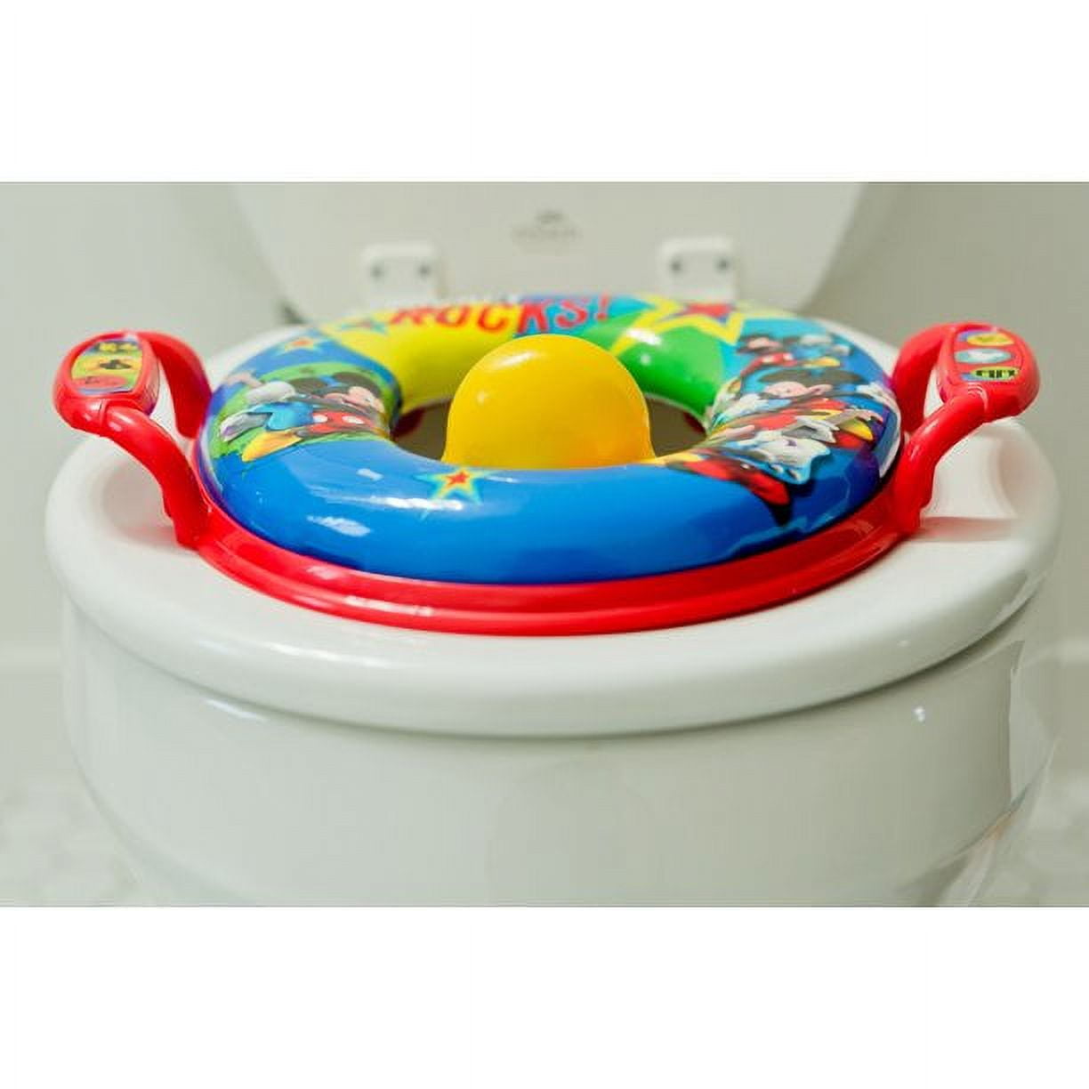 Disney Mickey Mouse Soft Potty Seat With Handles 18m+, Toddler Potty Training Toilet Seat