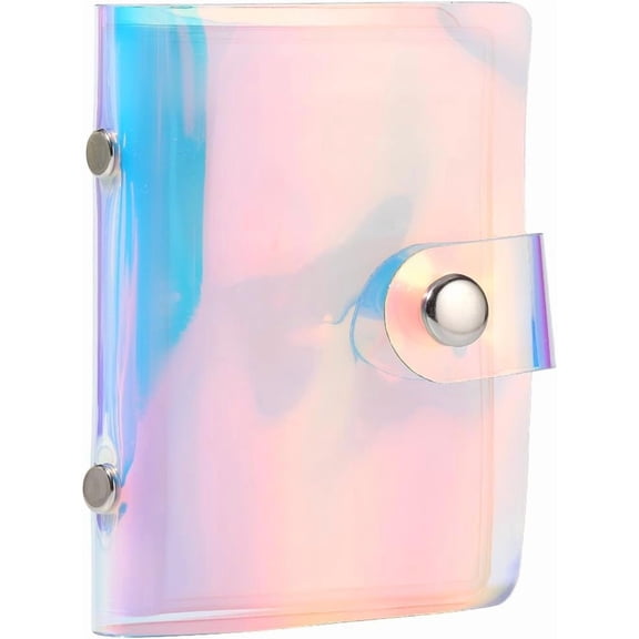 2 Pack 36 Pockets Polaroid Picture Album Instax Mini Photo Album Colorful 4 x 3 Inch Rectangle PVC Plastic Wallet Small Book Holder Sets for 3 Inch Pictures Photos Photocard Holder Storage for DIY