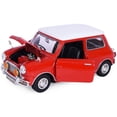 thumbnail image 4 of 1961-1967 Morris Mini Cooper Red with White Top "Timeless Legends" 1/18 Diecast Model Car by Motormax, 4 of 5