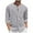 Gray, variant on Under $10 Linen Shirts for Men Lightweight Long Sleeve Regular Fit Button Down Shirt Casual Summer Beach Collarless T Shirts Tops