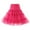 Hot Pink, variant on IROINNID Elastic Waist Mid Skirts For Women High Waist Pleated Adult Dancing Skirt Solid Color Skirt