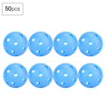 thumbnail image 4 of Dosaele 50 Pack Solid Color Hollow Air Flow Golf Practice Balls  Blue - Perfect for Indoor Use and Kids, 4 of 8