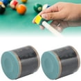 thumbnail image 1 of 2Pcs Billiard Cue, Pool Table Stick Billiards Chocolate Powder Tips Chalk NoSlip 2 Sets Accessories, 1 of 8