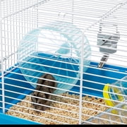 Ferplast Paula Starter Hamster Cage | Includes ALL Accessories | 18.10L x 11.61W x 9.6H Inches, Blue & White