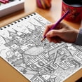 thumbnail image 6 of Netecom Little Sweet Town Coloring Book for Adults, Spiral Bound, Soft Cover, 6 of 7