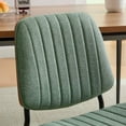 thumbnail image 4 of Dining Chairs Set of 2, LEAGHOME Linen Fabric Dining Room Chairs Set, Modern Upholstered Dining Side Chairs, Metal Frame Kitchen Chairs, Green, 4 of 9