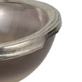 thumbnail image 5 of Sagebrook Home Glass, 15"D Bowl With Silver Base, Taupe Nickel, Round, 9"H, Solid Color, 5 of 9