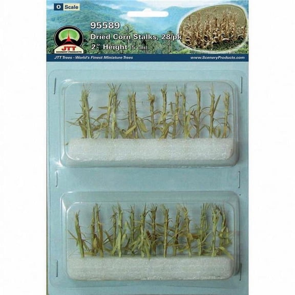 JTT Scenery Dried Corn Stalks 2" Tall 28/Pkg