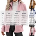 thumbnail image 5 of Women's Fleece Jacket Full Zip Long Sleeve Coat Stand Collar with Pocket,Lightweight Warm Fall Winter Daily Casual Comfy Wear,Blue,XL, 5 of 5
