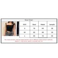 thumbnail image 3 of Women Vest Tops  Sleeveless Off Shoulder Solid Color Drawstring Casual Party Short Shirt, 3 of 3