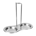 thumbnail image 1 of Dalazy Vertical Double Cuillère Scoop Reste Titulaire Louche Spatules Ustensiles en Acier Inoxydable Stand Rack, 1 of 6