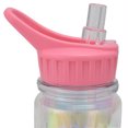 thumbnail image 3 of Botella para agua Valtari 550 ml con popote flip-up diseño de figuras color rosa, 3 of 3