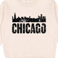 thumbnail image 3 of Inktastic Chicago Skyline Grunge Toddler Sweatshirt, 3 of 4