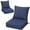 Navy, variant on Crestlive Sunbrella 5.5" Outdoor Cushion for Patio Furniture Set of 2, 24 x 24, Waterproof and Fade-Resistant Deep Seat Cushions for Chair, Wicker Sofa and Couch, Antique Beige
