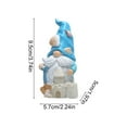 thumbnail image 2 of Hodao 1PCS Summer Gnomes Decor, Star Shell Gnomes Handmade for Beach Décor, Swedish, Nisse Scandinavian, Elf Summer Decoration Home Ornaments, 2 of 2