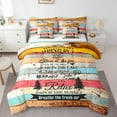 thumbnail image 1 of YST Ensemble de Literie Règles de Camping 7 Pcs, 7 Pcs, Camping Heureux, Polyester, Lit Simple, 1 of 5