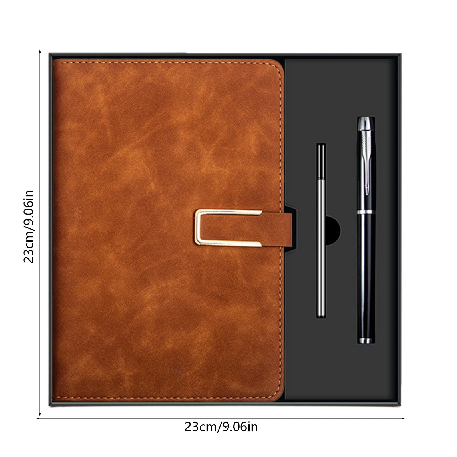 Meeting Notebook for Work and School, Thick Hardcover Business Journal with Case Format Pages for Notes, Charts and Ideas