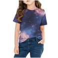 thumbnail image 5 of CYRBOKO Graphic Tees for Girls, Crewneck Casual Short Sleeve Athletic Summer T-shirts Multicolor Size 4-5 T, 5 of 7