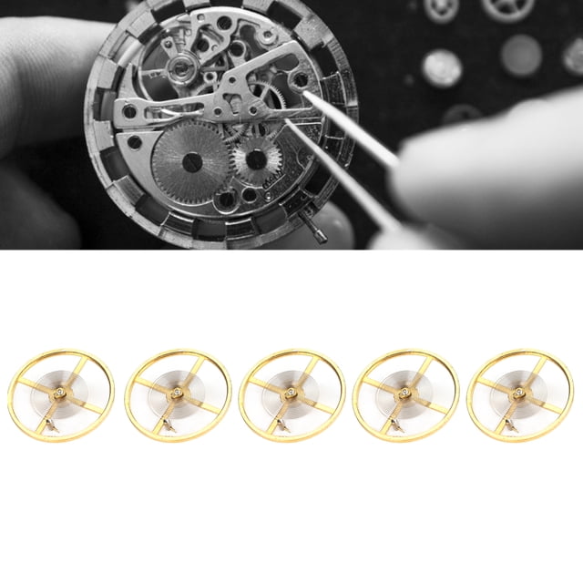 Partes de Movimento de Reloj, Rueda de equilibrio de Movimento de RelOJ Conveniente Dorado para el Movimiento 8205 Para El Taller de reparación de Relojes
