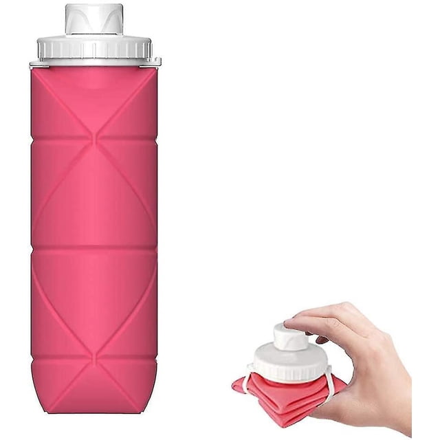 Taza de agua plegable de gran capacidad para viajes al aire libre, deportes, pegamento de silicona portátil, taza de agua resistente a altas temperaturas, taza plegable retráctil de grado alimenticio