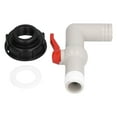 thumbnail image 1 of Conector de Manguera de Tanques de Agua, Grifo IBC Tank Adaptador Drenaje Butt Tope Ross Ross Suministros de Jardín con anillo de Sellado Para Combustible Para Aceite, 1 of 7