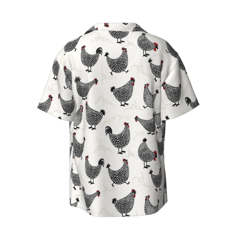 chicken dress shirt Life is Good Men's Chicken Motives Long Sleeve Crusher T-Shirt in Smoky Blue | Size XL