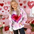 thumbnail image 3 of TaTaai Valentine's Day Printed Hoodie, Youth Long Sleeve Pullover, Pocket Casual Sweatshirt, Holiday Gift Apparel Gift, 3 of 9